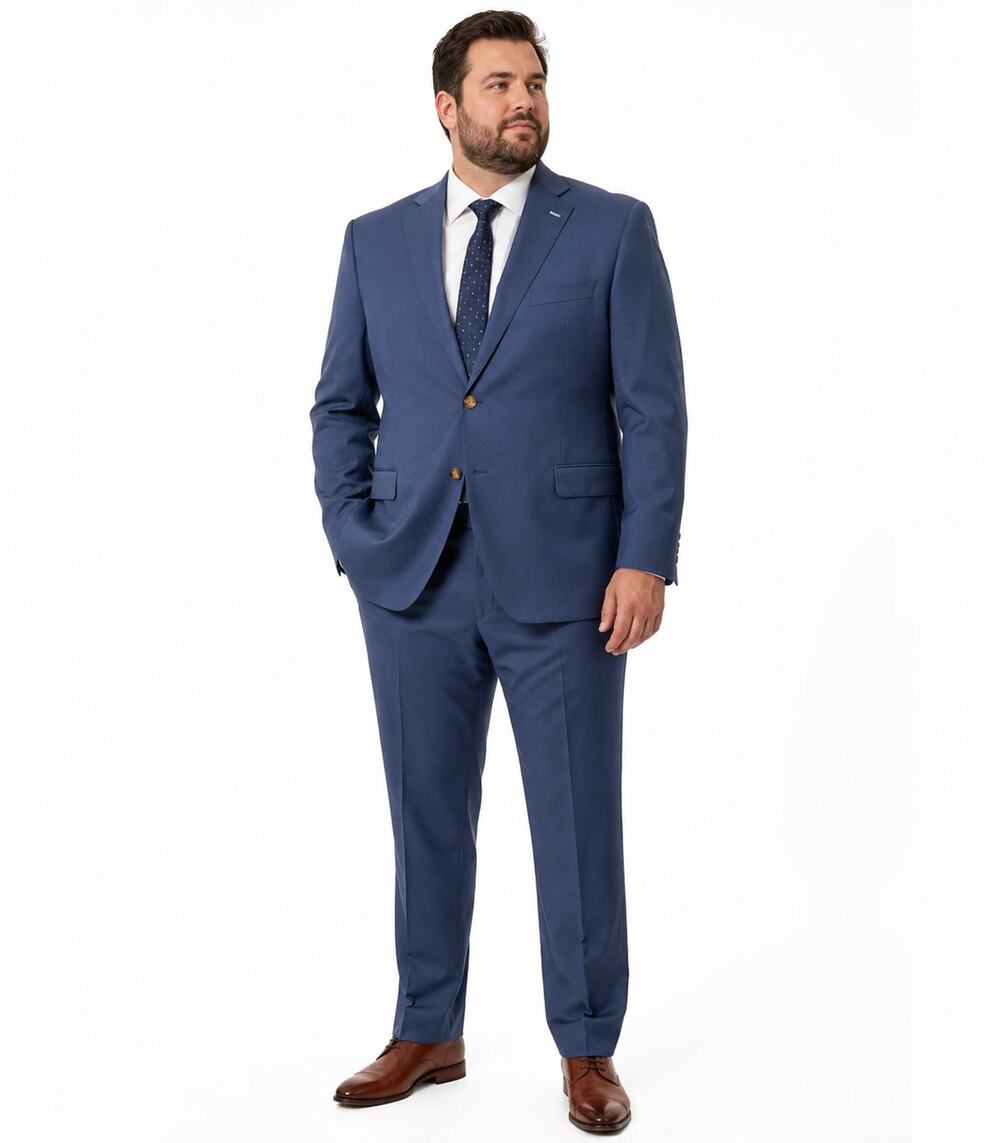 NWOT Oliver Wicks Blue Suit 44R Vitale Barberis Canonico Wool 2-Button $799